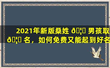 2021年新版桑姓 🦆 男孩取 🦁 名，如何免费又能起到好名